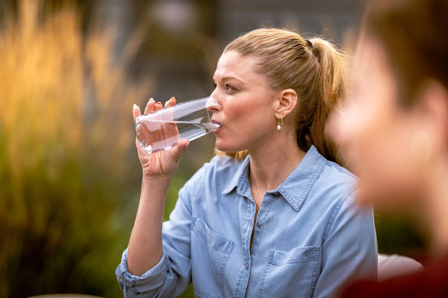 Woman drinking