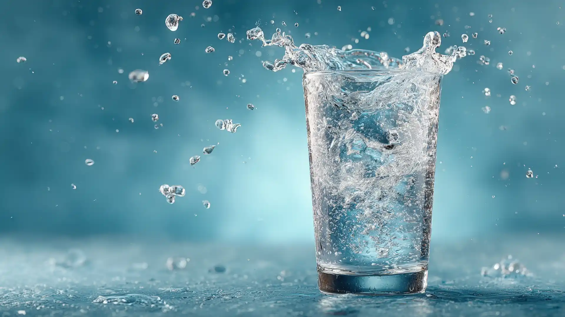 Szklanka gazowanej wody z dystrybutora Culligan